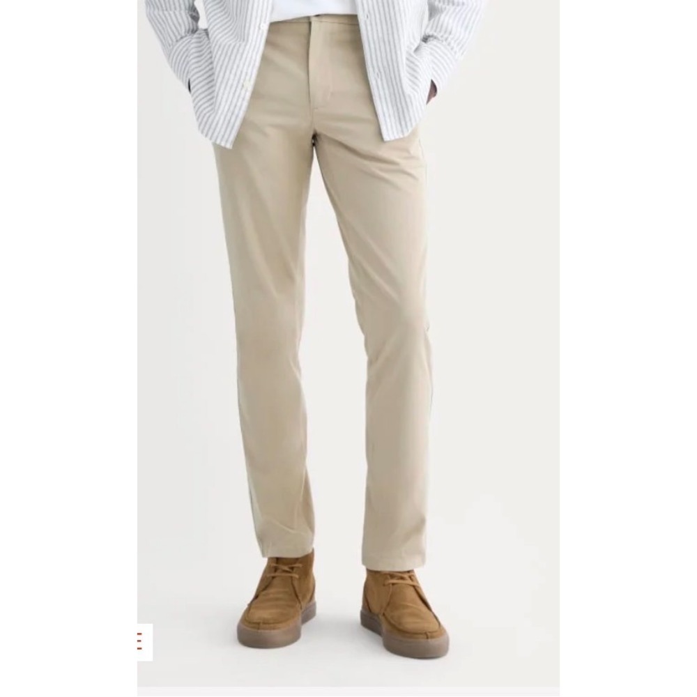 Everlane Khaki Men's Performance Cotton Uniform Slim Fit Chino Pants 36x32